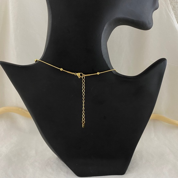 AMIE Heart Gold Plated Stainless Steel Necklace - Picture 3 of 4
